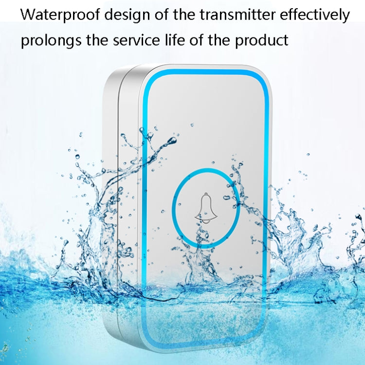 CACAZI A78 Long-Distance Wireless Doorbell Intelligent Remote Control Electronic Doorbell, US Plug, EU Plug, UK Plug CACAZI A78 Long-Distance Wireless Doorbell Intelligent Remote Control Electronic Doorbell, US Plug, EU Plug, UK Plug